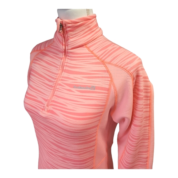 Avalanche Women's Mogul 1/4 Zip Pullover, Sunkist Coral Print, Size Medium, M - Picture 3 of 14